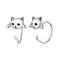 925 Sterling Silver Earrings with Pavé Setting and CZ Stones