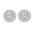 925 Sterling Silver 0.5 Carat Moissanite Earrings for Women
