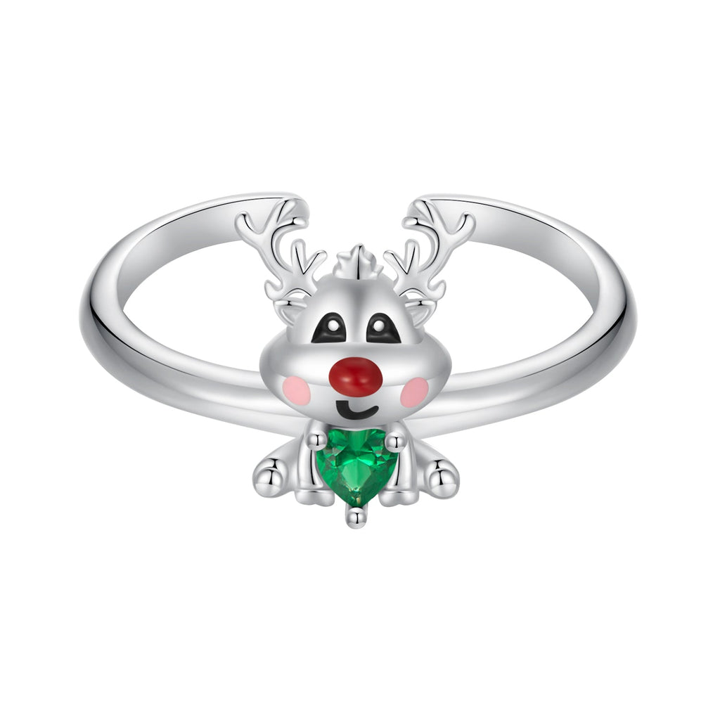 925 Sterling Silver Enamel Pavé CZ Ring