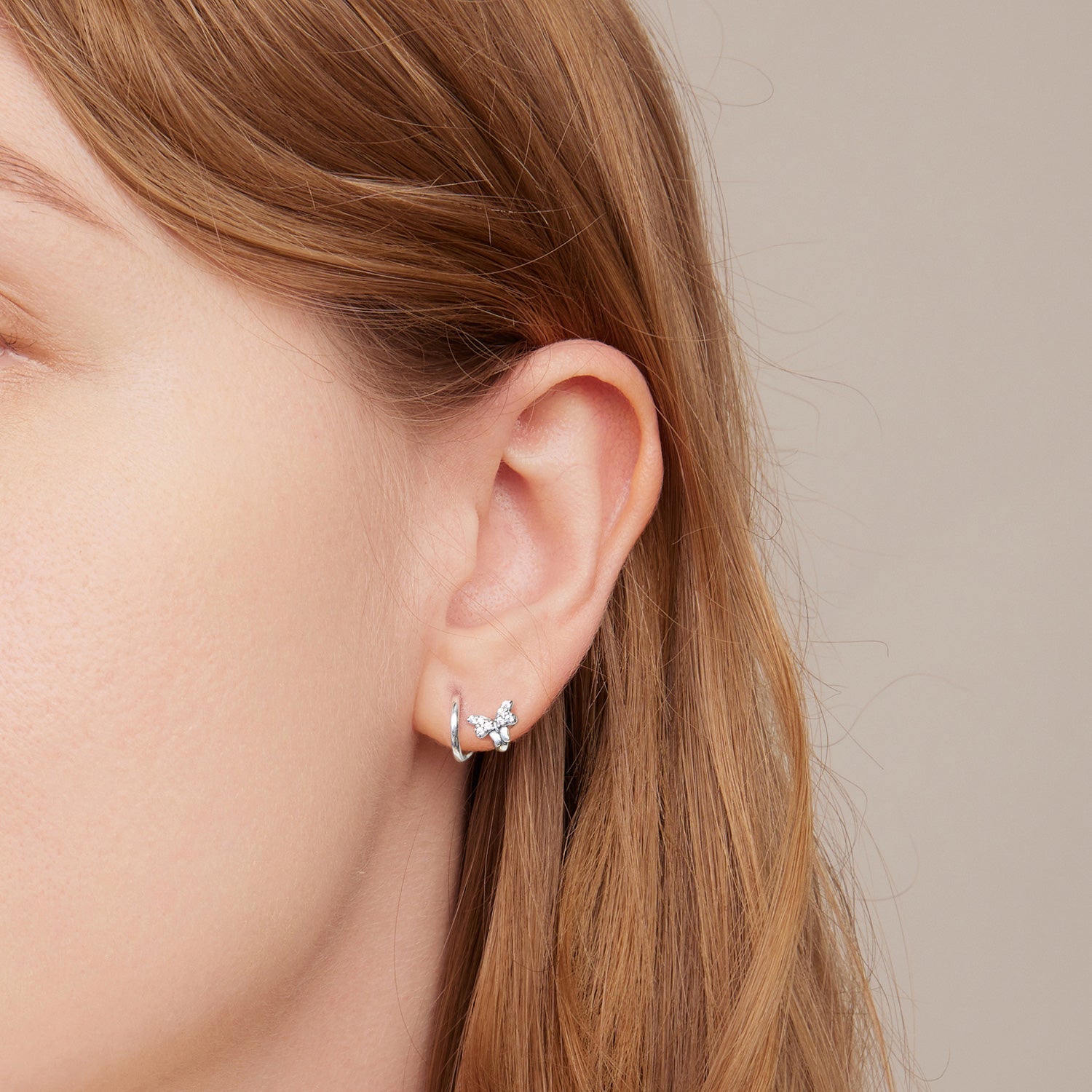 925 Sterling Silver Earrings with Pavé Setting CZ