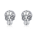 S925 Oxidized Silver Earrings Size 1*0.7cm for Women