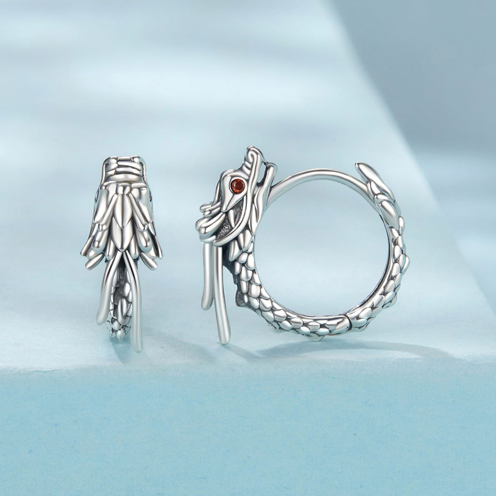 925 Sterling Silver Pave Setting CZ Oxidized Earrings for Women