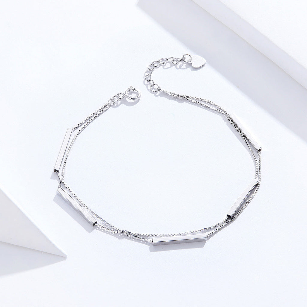 925 Sterling Silver Bracelet 20cm for Women