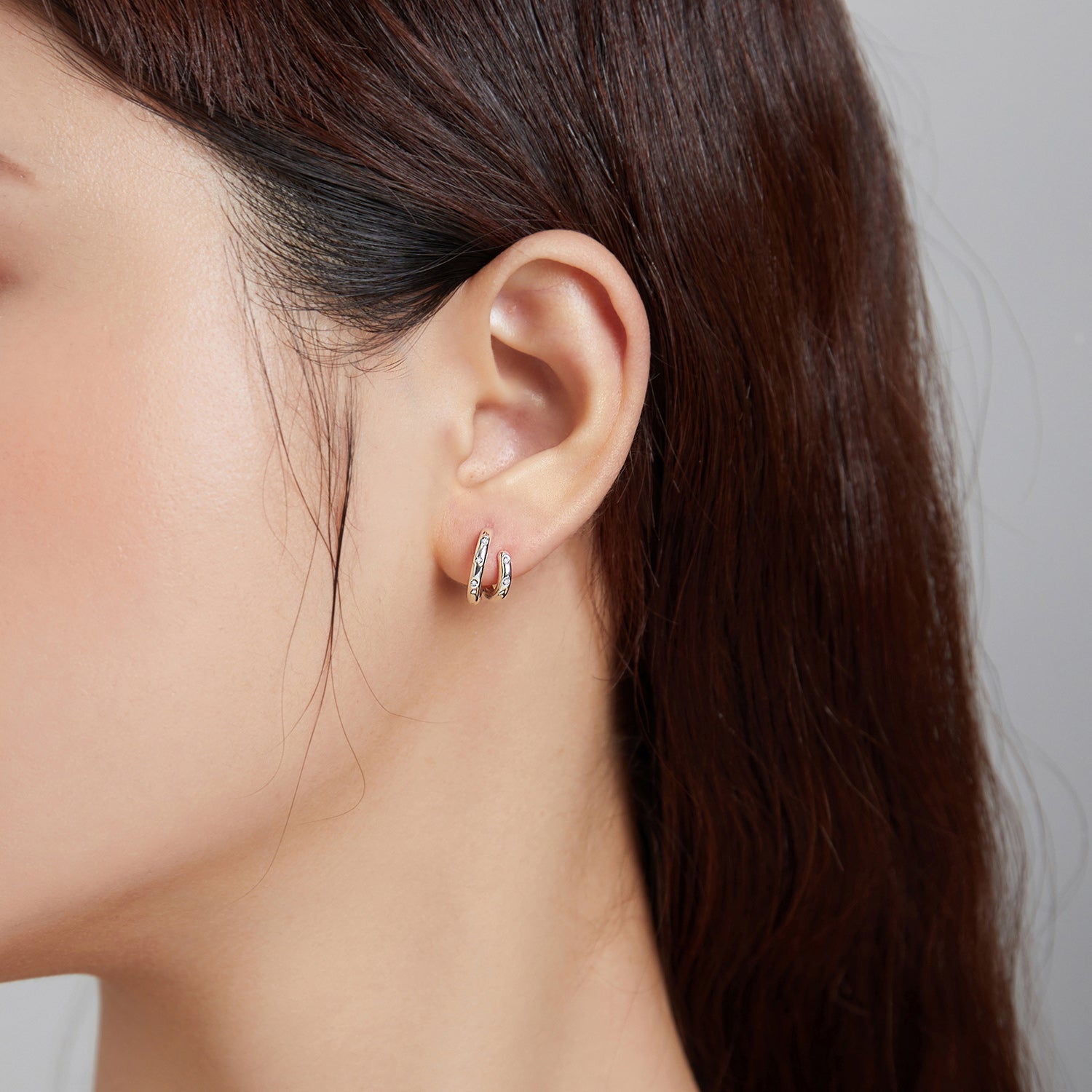 925 Sterling Silver Earrings with Pavé Setting CZ