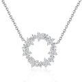 925 Sterling Silver Necklace with Pendant 1.6cm for Women
