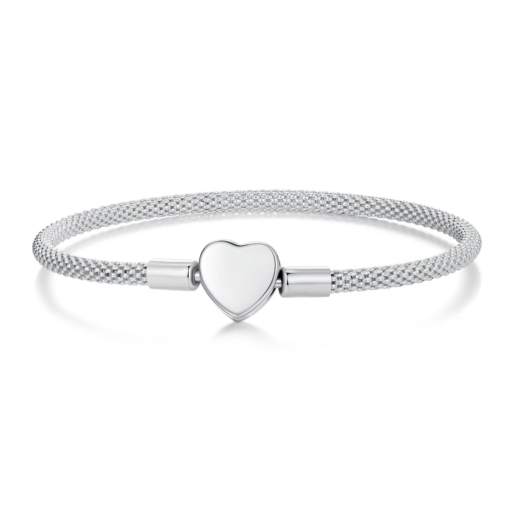 925 Sterling Silver Bracelet 17.0cm Inner Diameter for Women