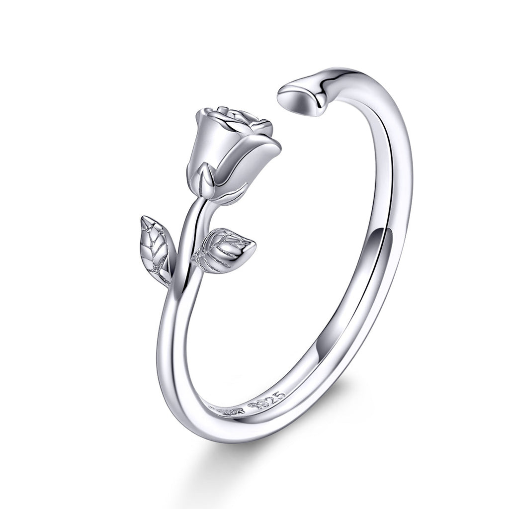 S925 Sterling Silver Platinum Plated Ring for Women