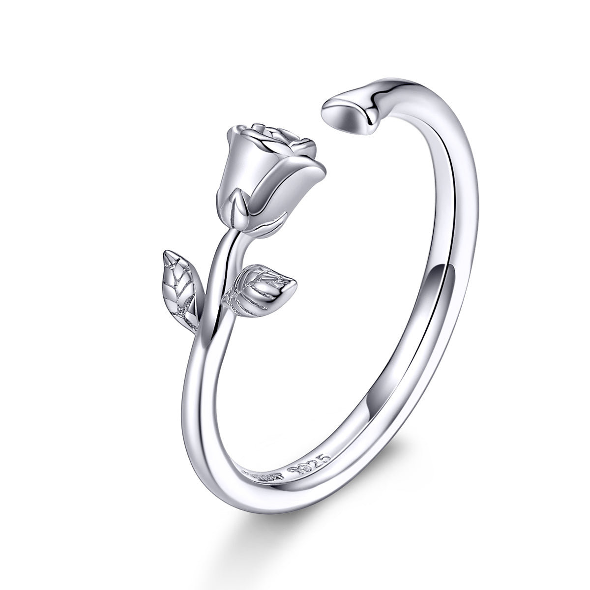 S925 Sterling Silver Platinum Plated Ring for Women