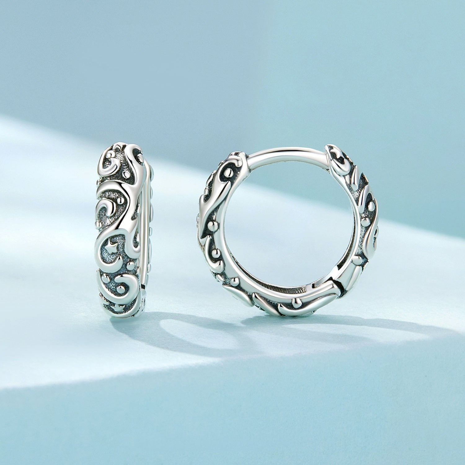 925 Sterling Silver Oxidized Earrings for Women