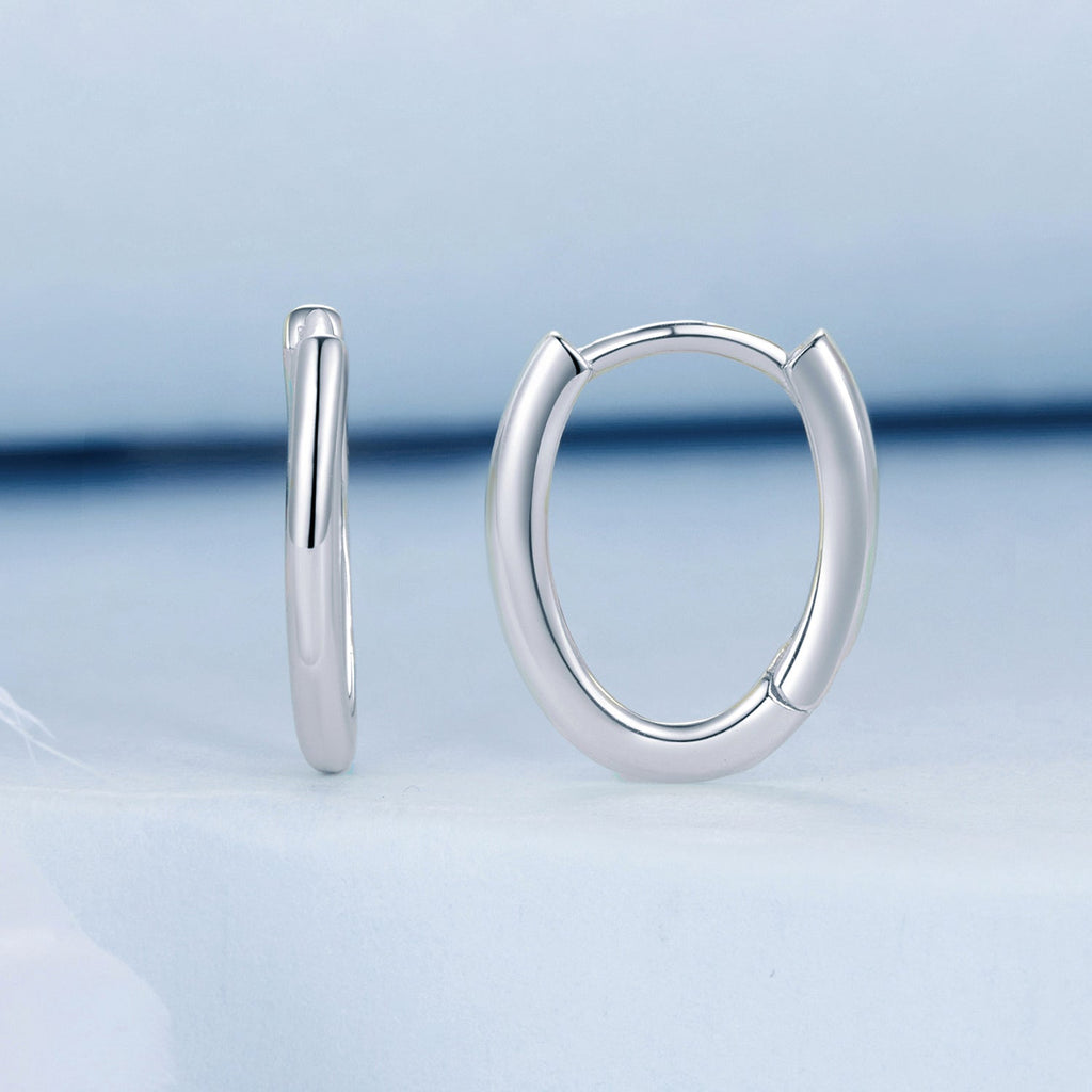 925 Sterling Silver Earrings - 14x2mm with Oxidized Finish for Women