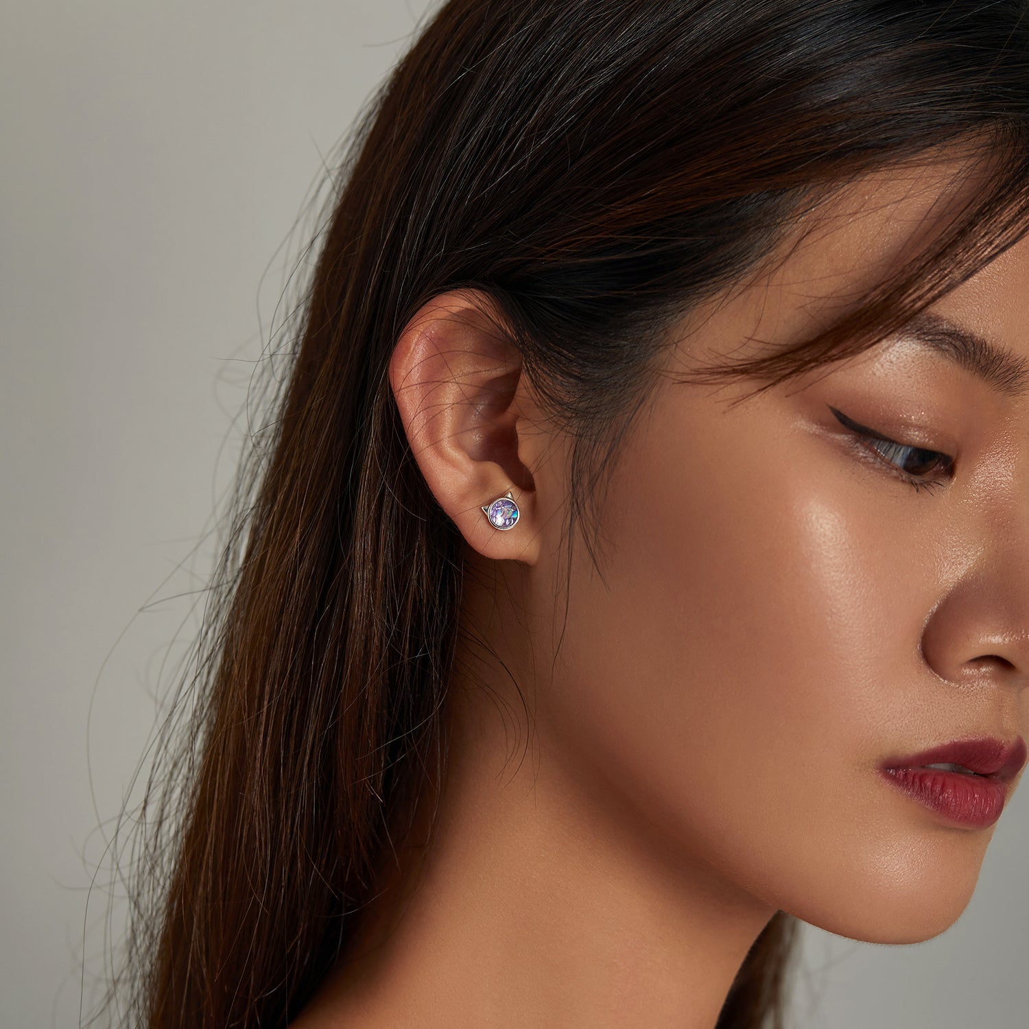 S925 Sterling Silver Resin Oxidized Silver Earrings