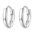 925 Sterling Silver Earrings for Women - Style A, 1.1x0.2cm, Platinum Plated