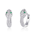 925 Sterling Silver Earrings with Plated Platinum and CZ for Women