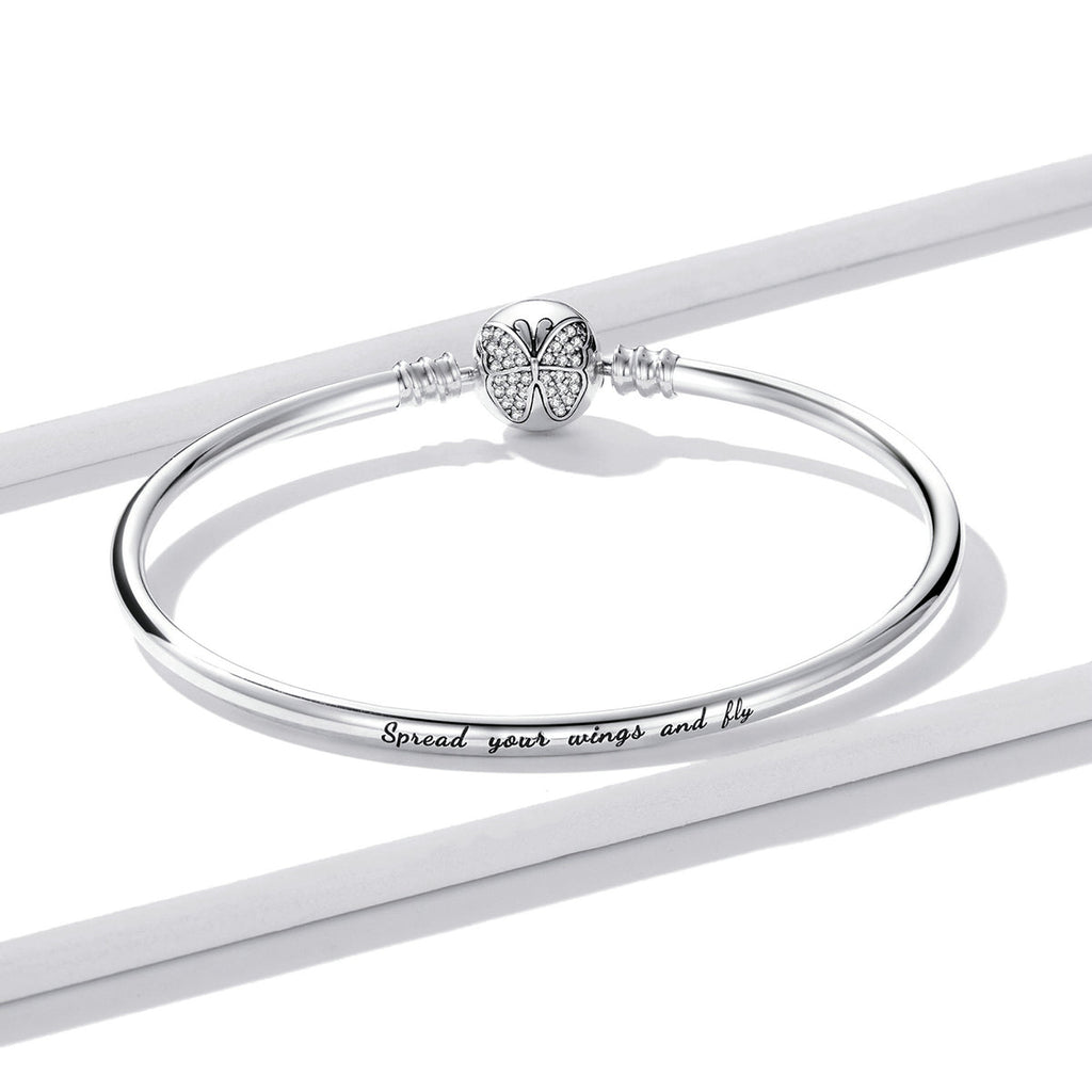 925 Sterling Silver 17.0 cm Oxidized CZ Bracelet for Women