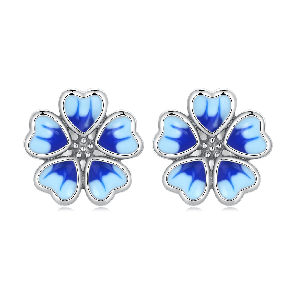 925 Sterling Silver Enamel Earrings for Women