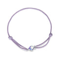 925 Sterling Silver Adjustable 24cm CZ Resin Bracelet for Women