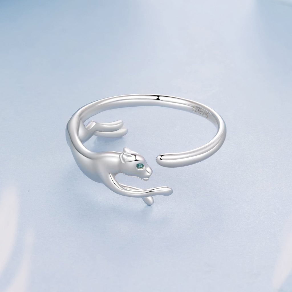 925 Sterling Silver Ring with Pavé Setting CZ in White Gold Plating