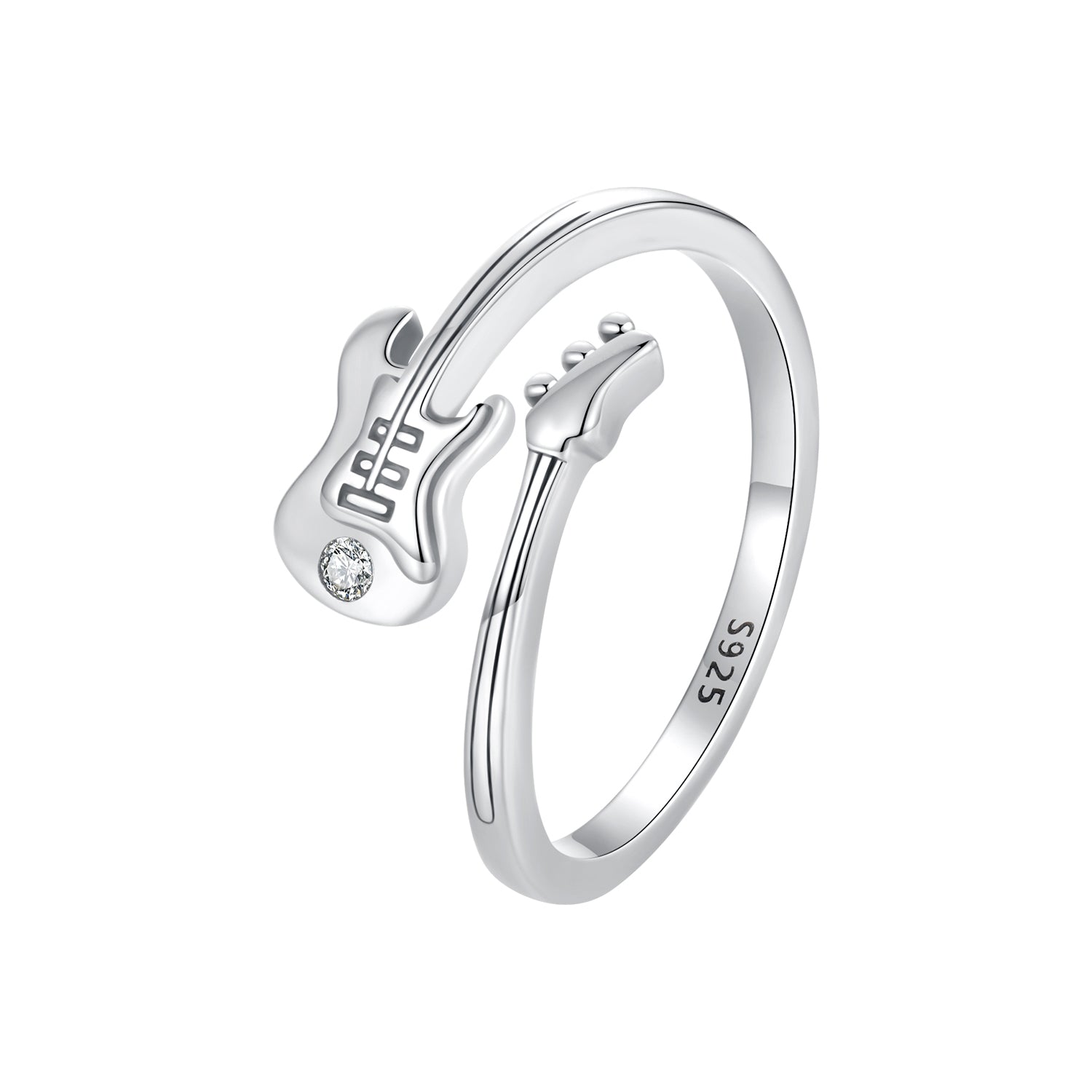 925 Sterling Silver 1.8mm Ring with Pavé Setting CZ for Women