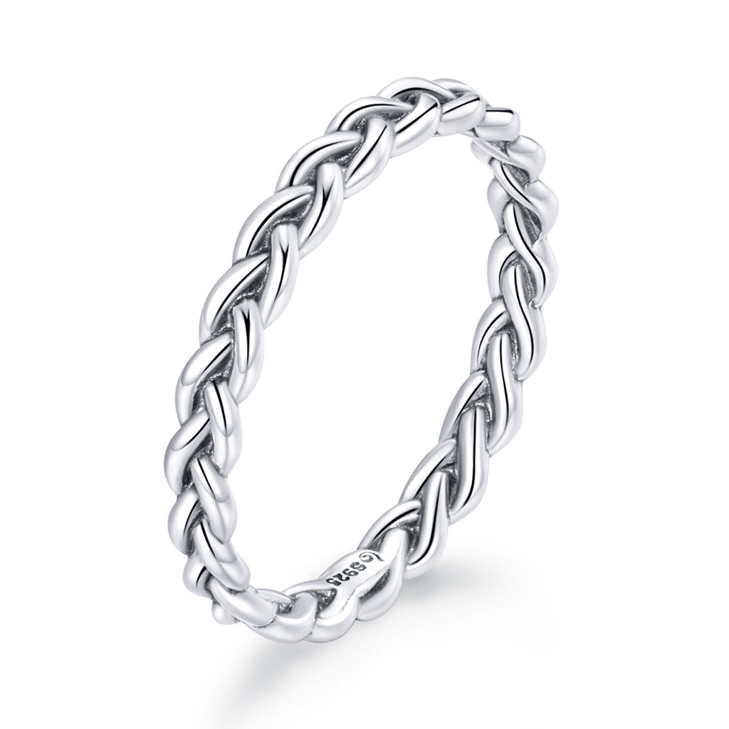 925 Sterling Silver Oxidized 0.20cm Ring Size 9 for Women
