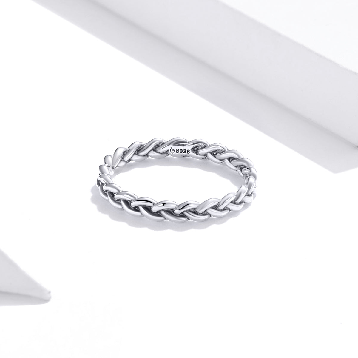 925 Sterling Silver Oxidized 0.20cm Ring Size 9 for Women