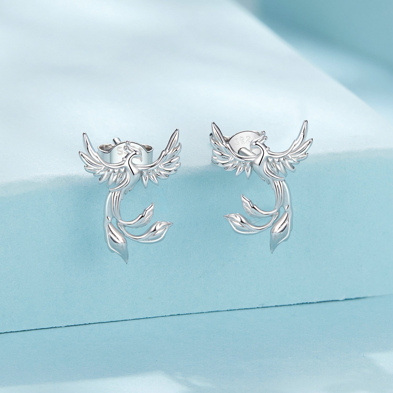 925 Sterling Silver Plated White Gold Earrings for Women