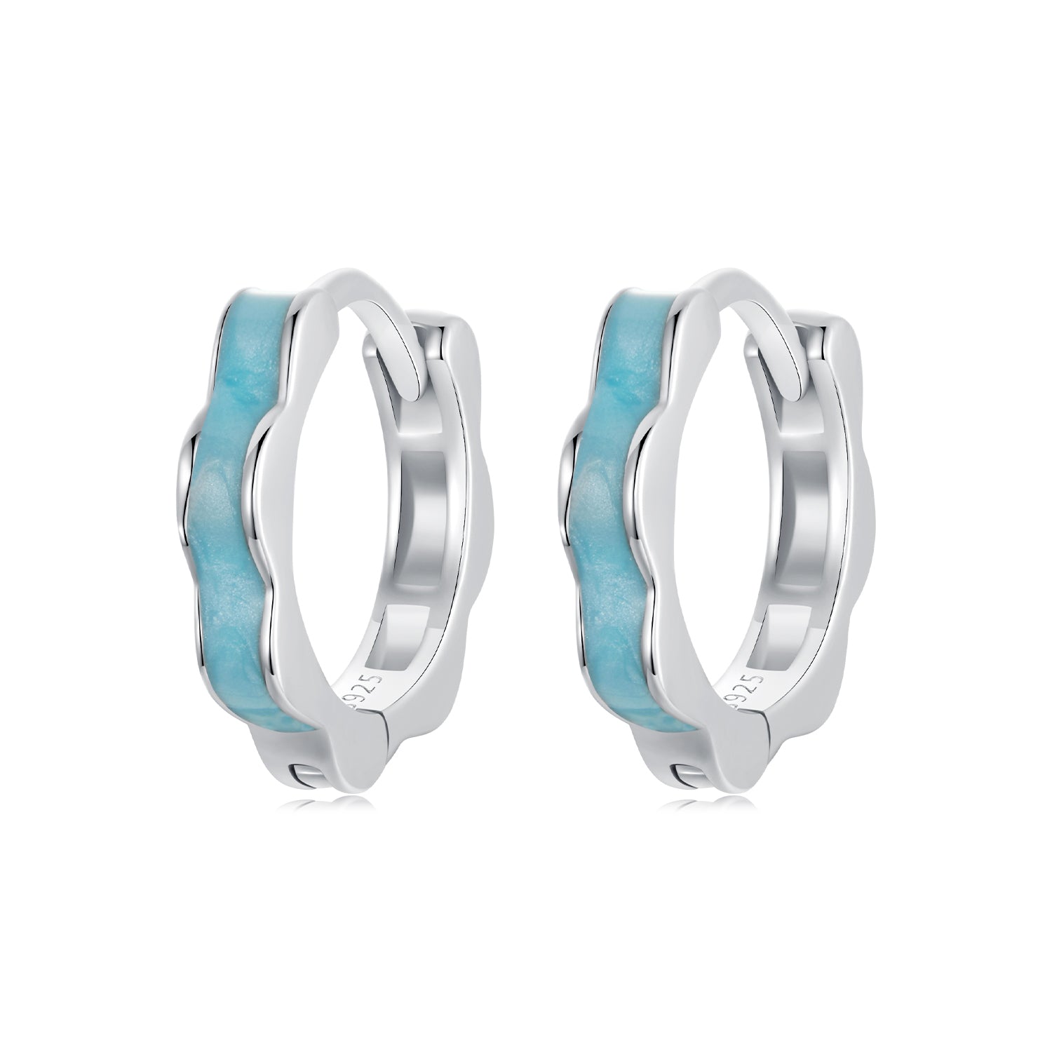 925 Sterling Silver Enamel Plated Earrings for Women