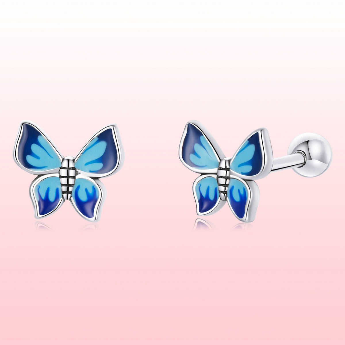 S925 Sterling Silver Enamel Oxidized Earrings for Women
