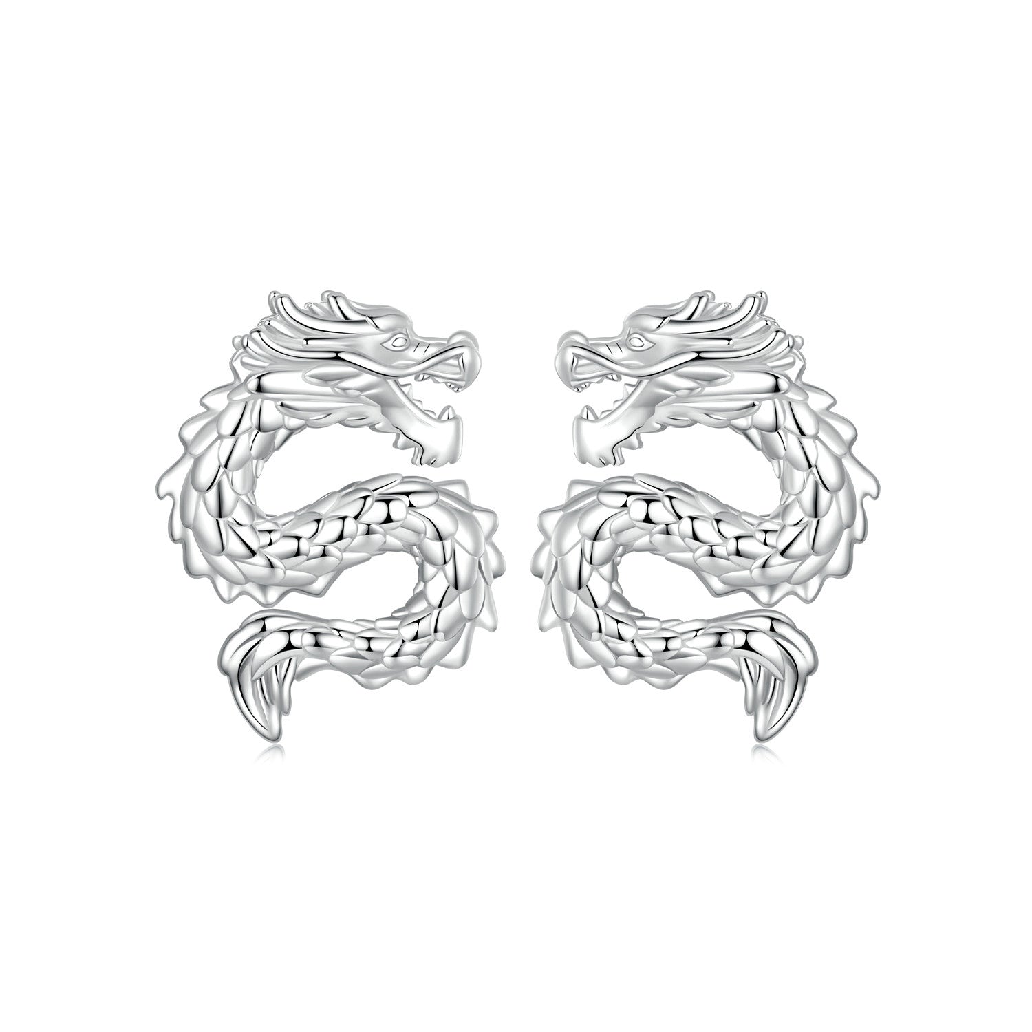 925 Sterling Silver Plated White Gold Earrings