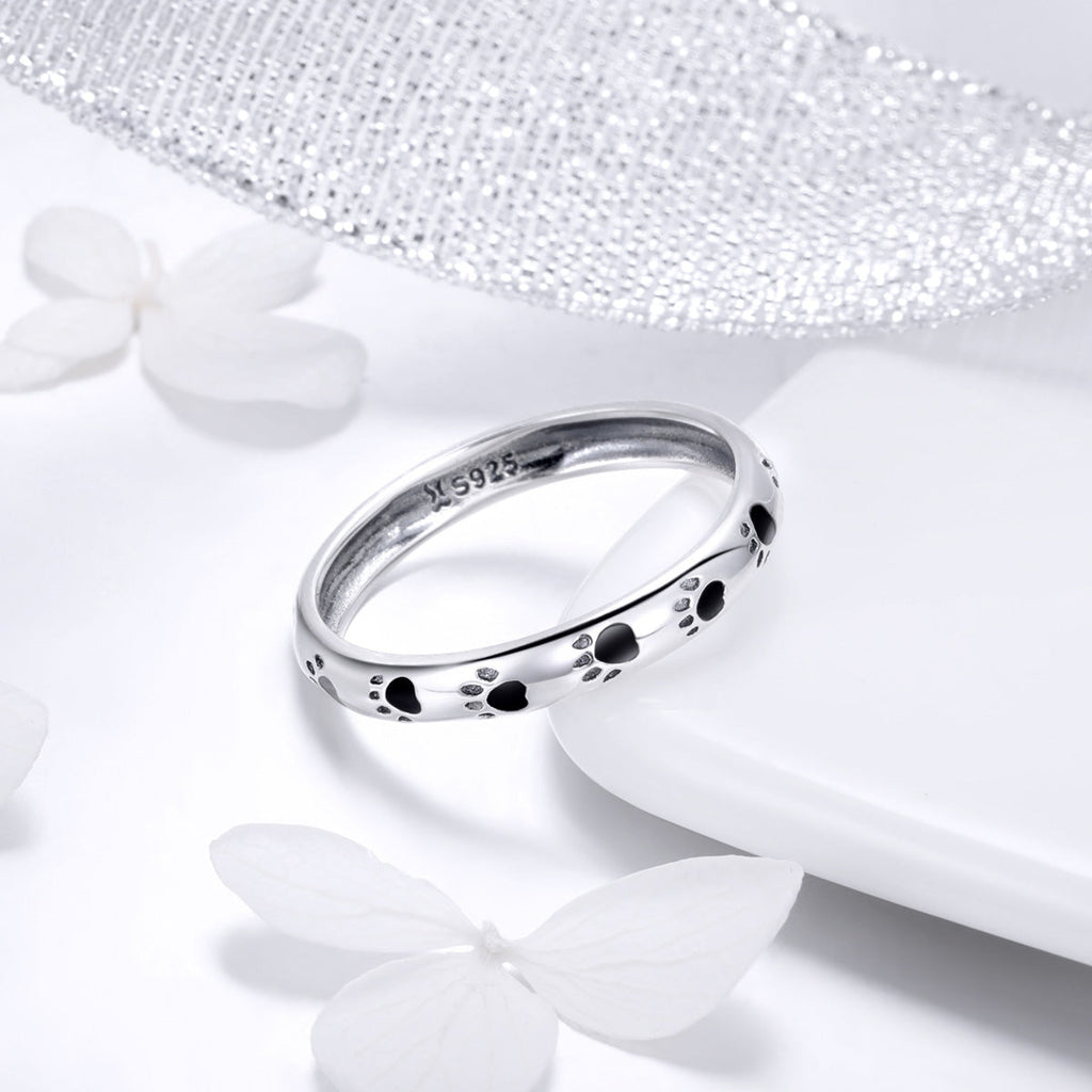 925 Sterling Silver Ring for Women - Size 5.0, Width 0.3cm