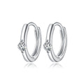 925 Sterling Silver Pavé Setting CZ Gold Plated Earrings for Women