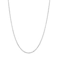 925 Sterling Silver Plated Platinum 45cm + 5cm Necklace for Women