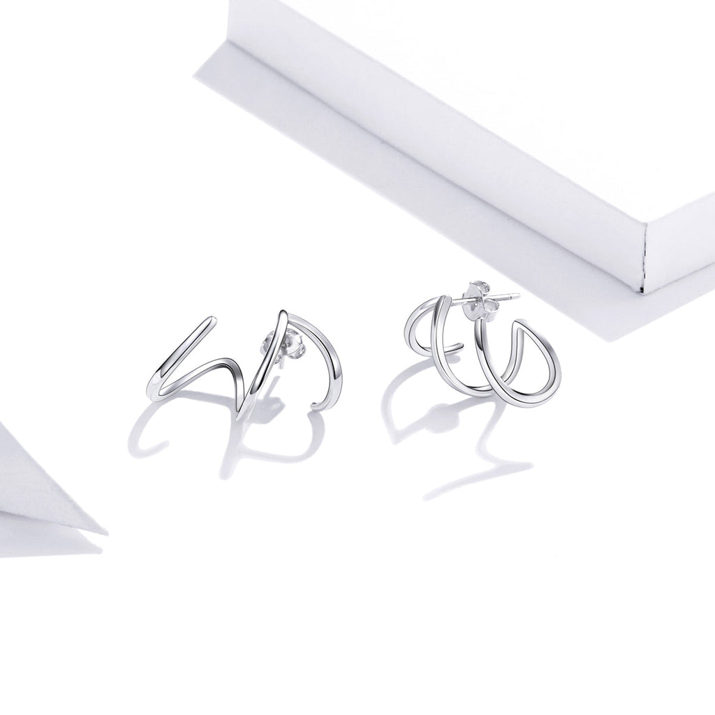 925 Sterling Silver Oxidized Earrings for Women
