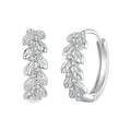 925 Sterling Silver Earrings with Pavé Setting CZ