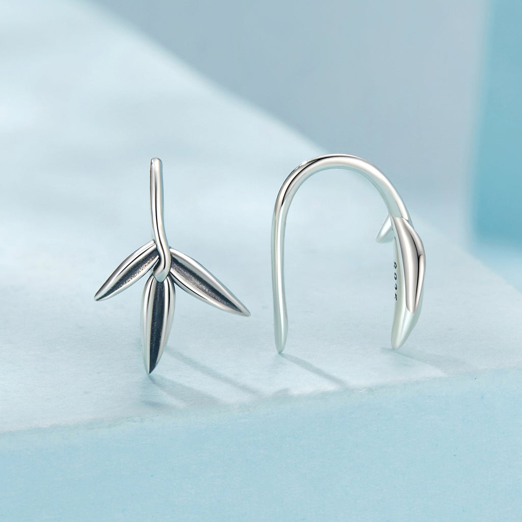 925 Sterling Silver Oxidized Silver Earrings for Women