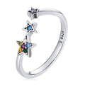 925 Sterling Silver Oxidized Pavé Setting CZ Ring