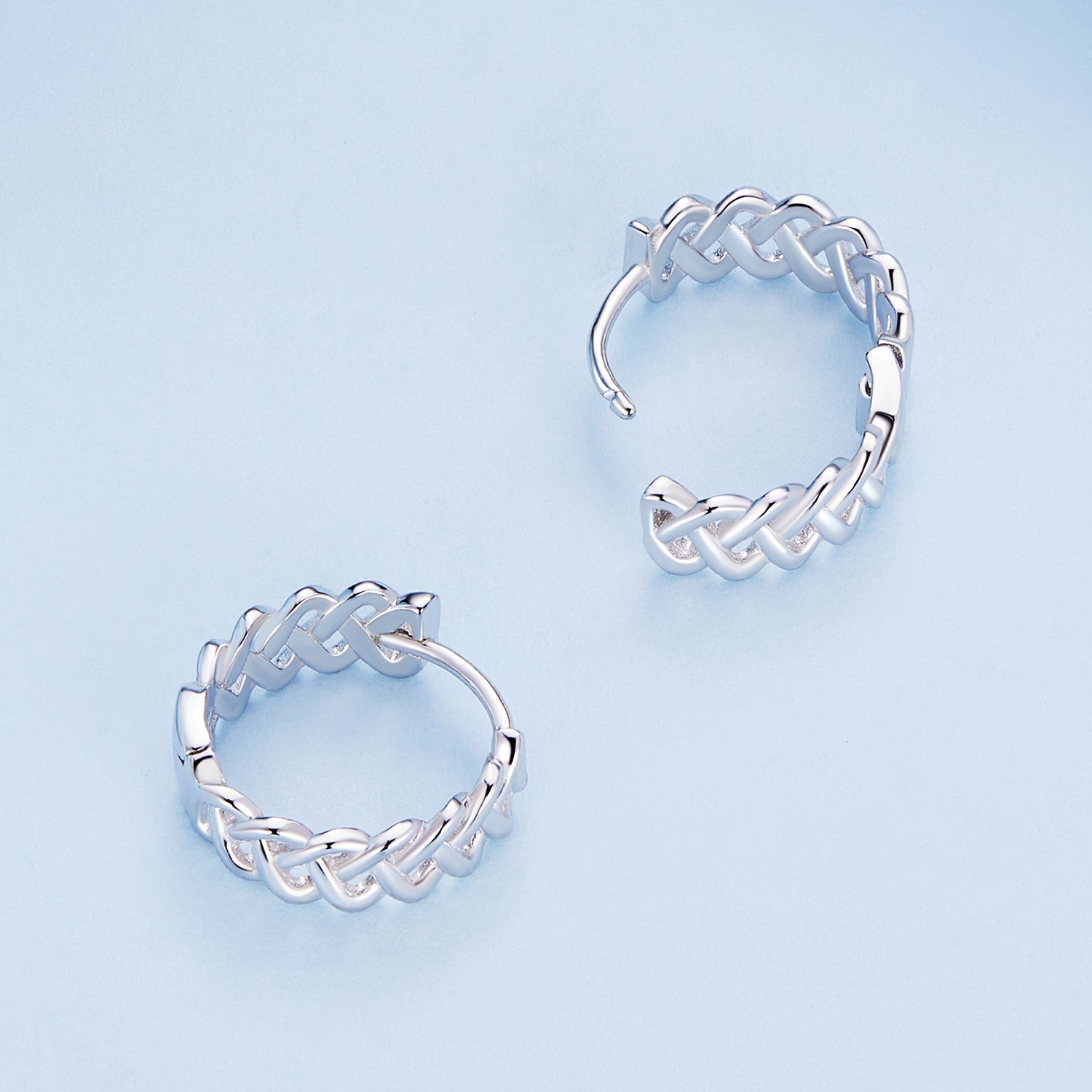 925 Sterling Silver Earrings with Platinum Plating for Women