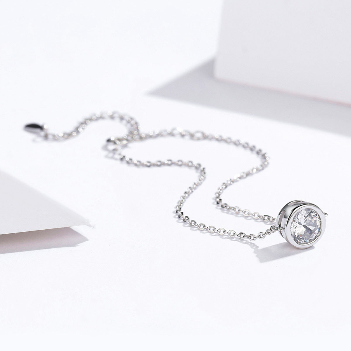 925 Sterling Silver & Platinum Plated CZ Bracelet for Women