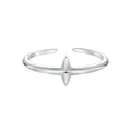 925 Sterling Silver Oxidized Silver 0.12cm Ring for Men