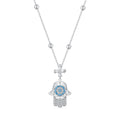 925 Sterling Silver Necklace with Pavé Setting CZ - 400mm Length