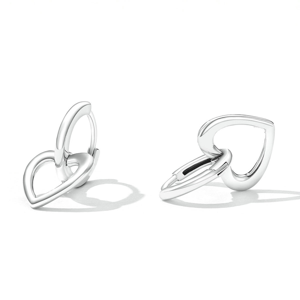 925 Sterling Silver Earrings for Women - Oxidized - 1.9x1.2cm