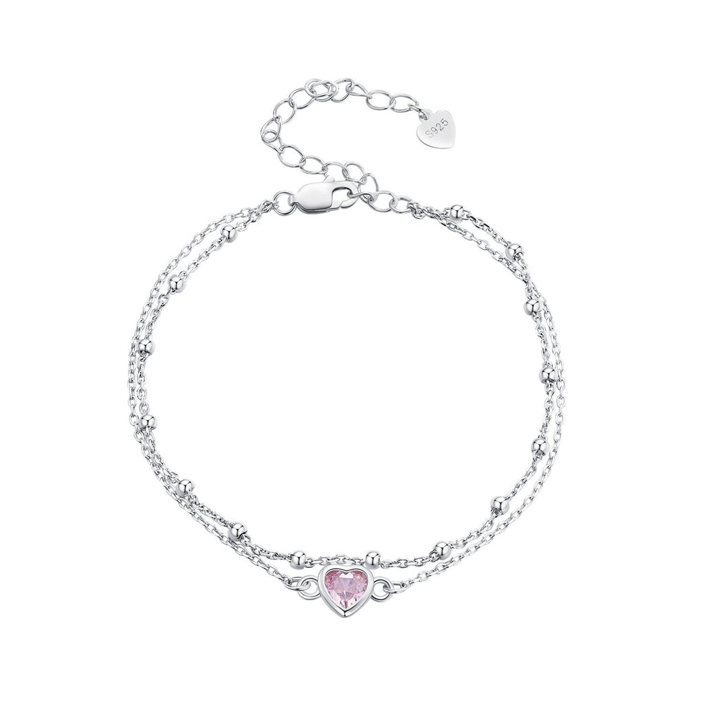 S925 Sterling Silver Pavé CZ Plated Bracelet for Women