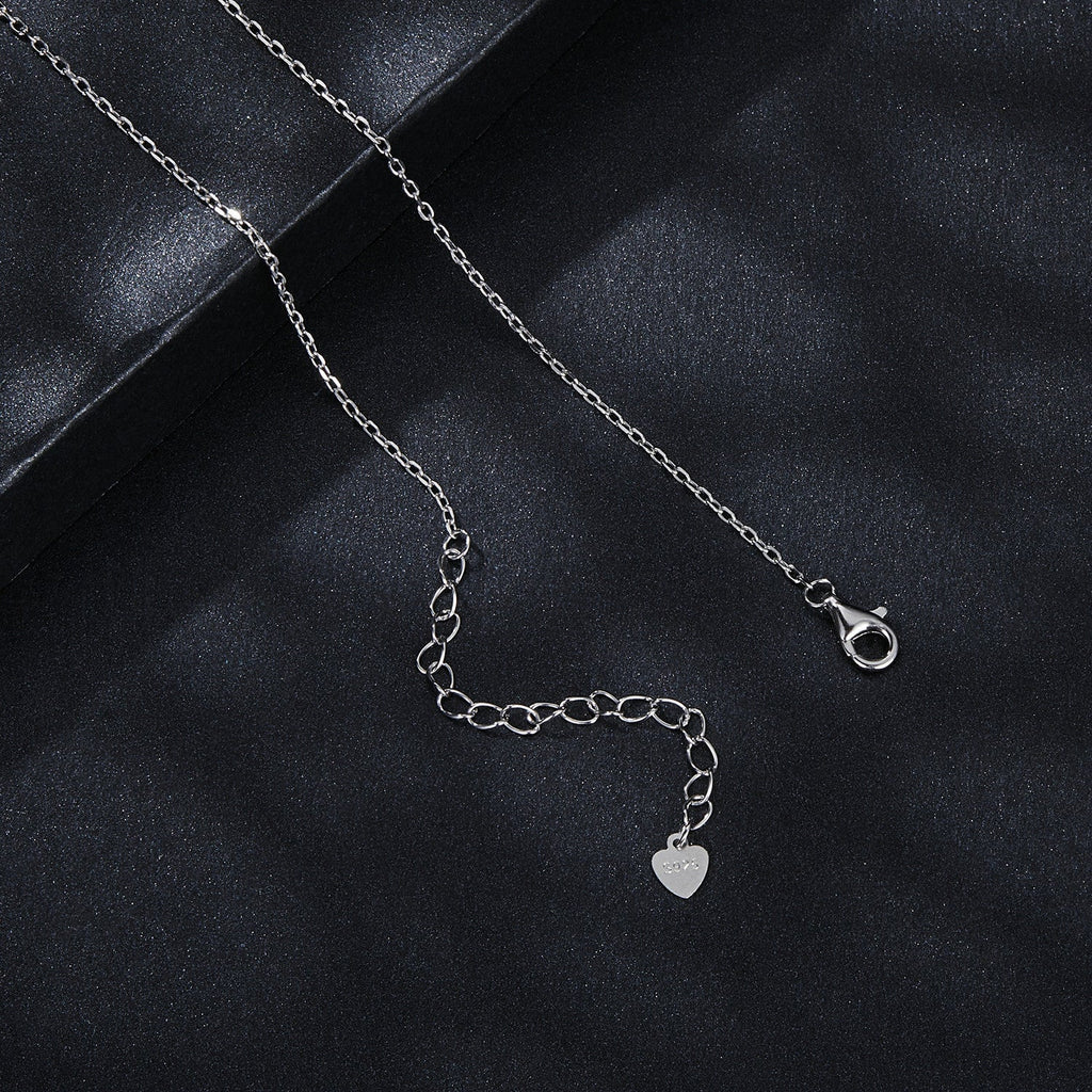 925 Sterling Silver 0.6 Carat Moissanite Pendant Necklace for Women