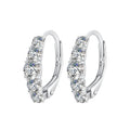 925 Sterling Silver Moissanite Earrings 13*4mm for Women