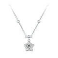 925 Sterling Silver 5mm Moissanite Necklace for Women