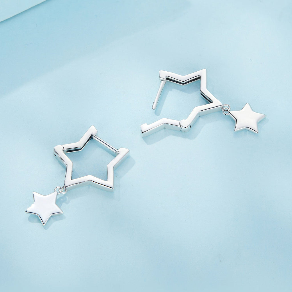 925 Sterling Silver Earrings 25*8mm for Women