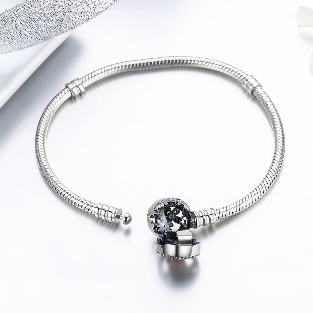 925 Sterling Silver Bracelet 18CM for Women