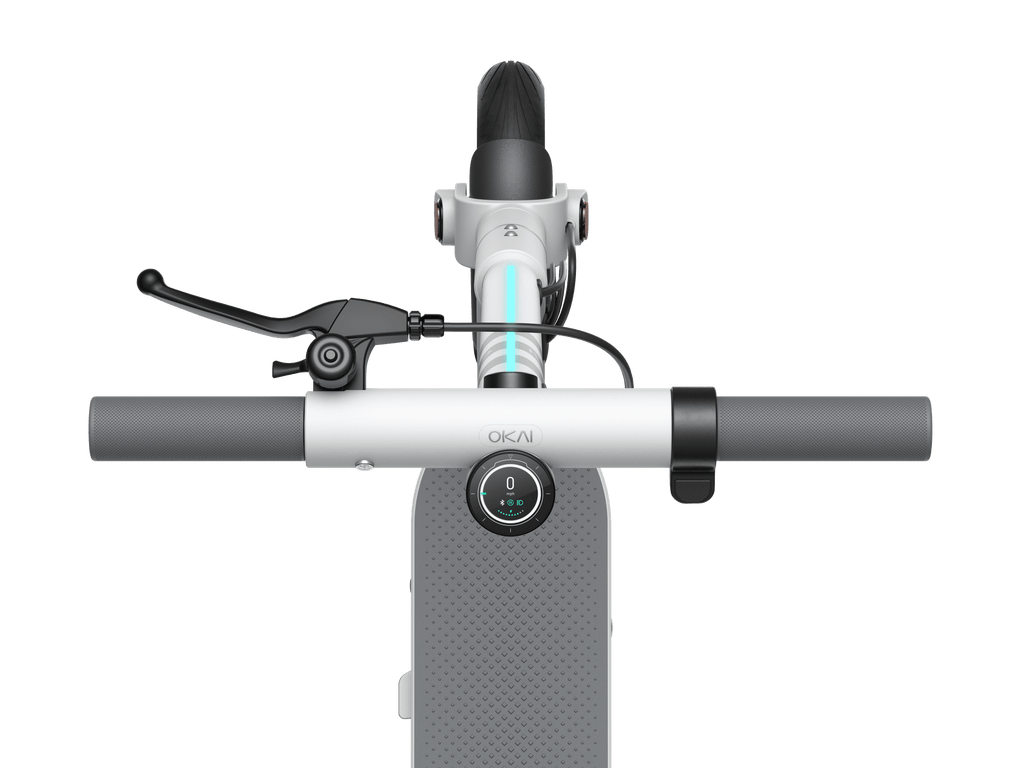Foldable Electric Scooter w/18.6 Miles Max Operating Range & 15.5 mph Max Speed - White