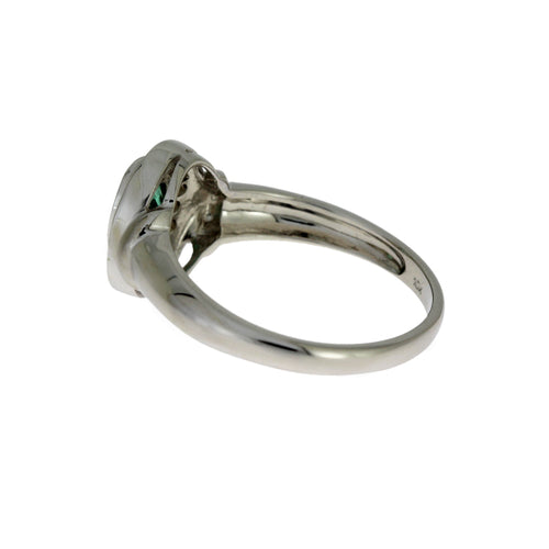 .60ct Emerald Diamond Ring 10KT White Gold