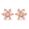 1.98 Carat Genuine Morganite 10K Rose Gold Earrings