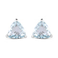 1.26 Carat Genuine Aquamarine .925 Sterling Silver Earrings